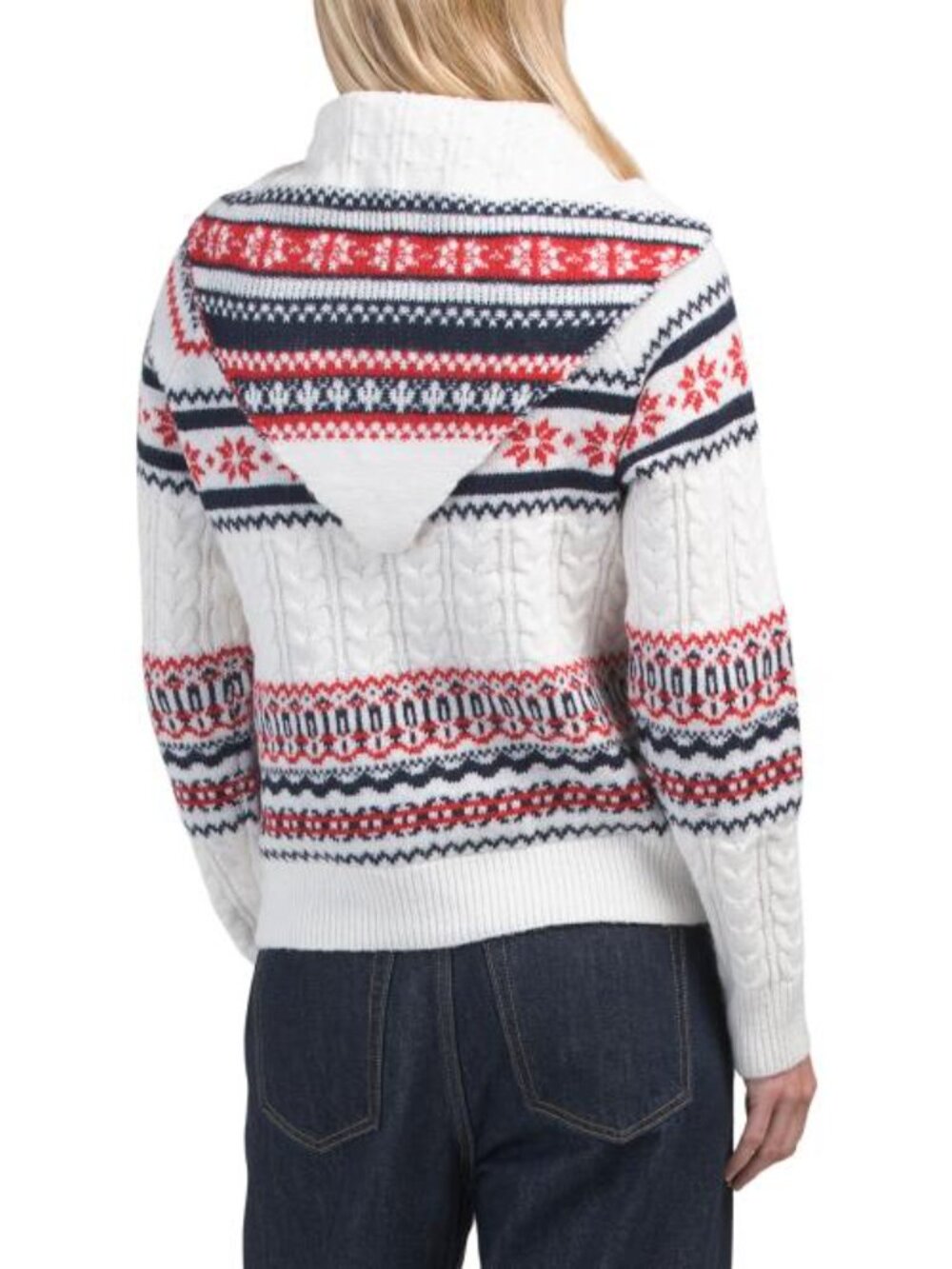 CUPCAKES & CASHMERE Crew Neck Sweater With Scarf - Picture 2 of 4